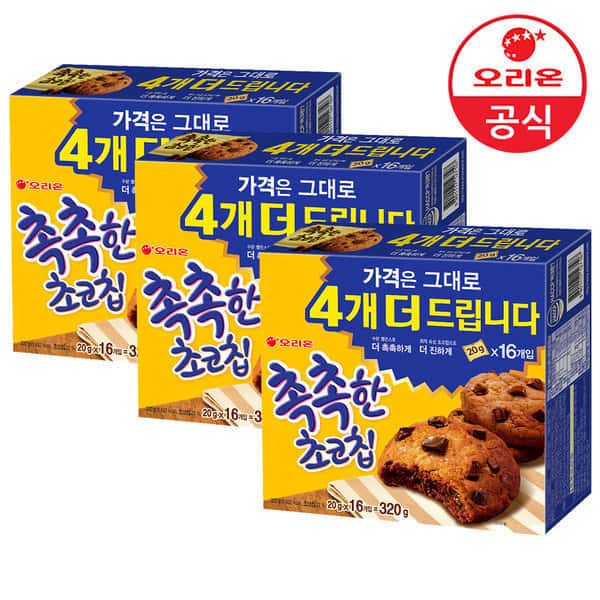 촉촉한 초코칩 16개입 x 3박스