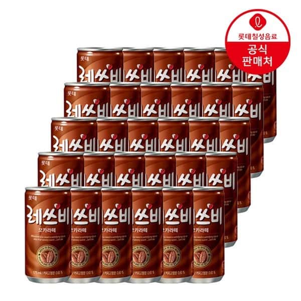 상품 01. 레쓰비 모카라떼 캔커피 175ml x 30캔/커피음료