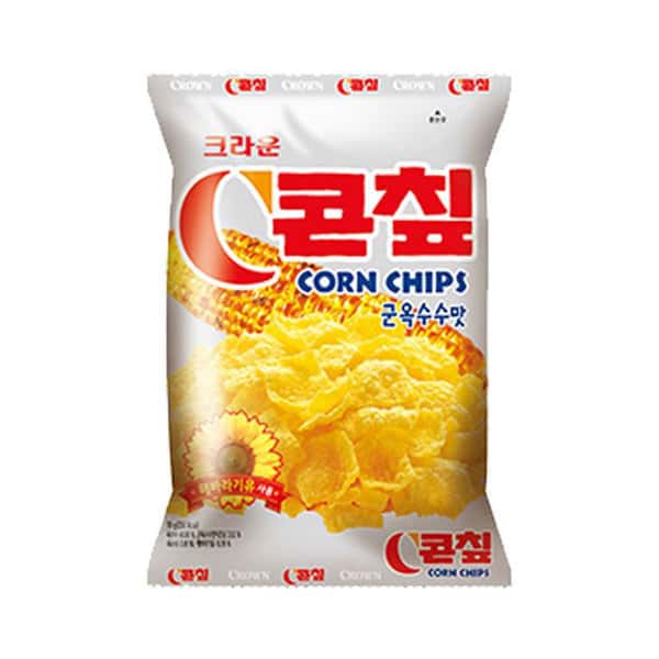 크라운 콘칲 70g/간식/사무실/콘칩/옥수수