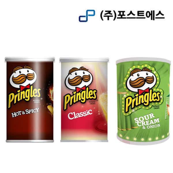 프링글스 미니 53g 매운맛/양파/오리지널 12개 1박스
