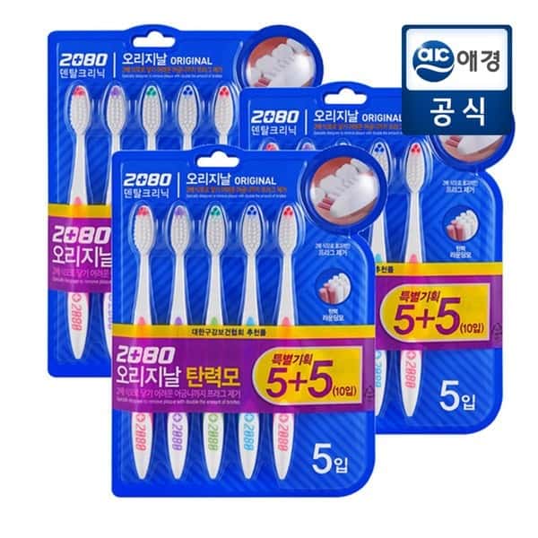 상품 01. 2080오리지날칫솔 10입 탄력모 3세트 (총30개)