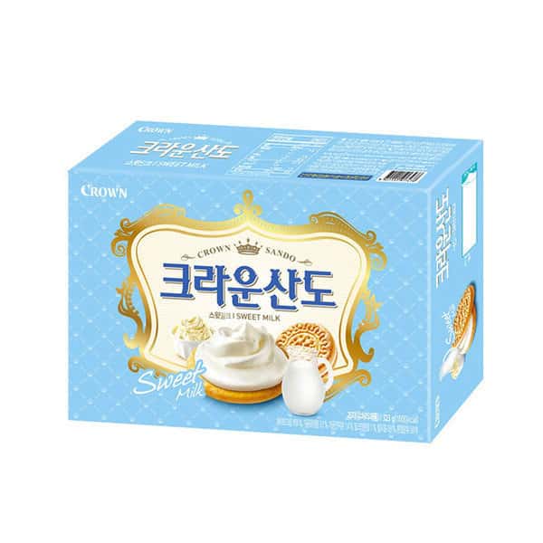 크라운 산도스윗밀크 323g x8(1박스)