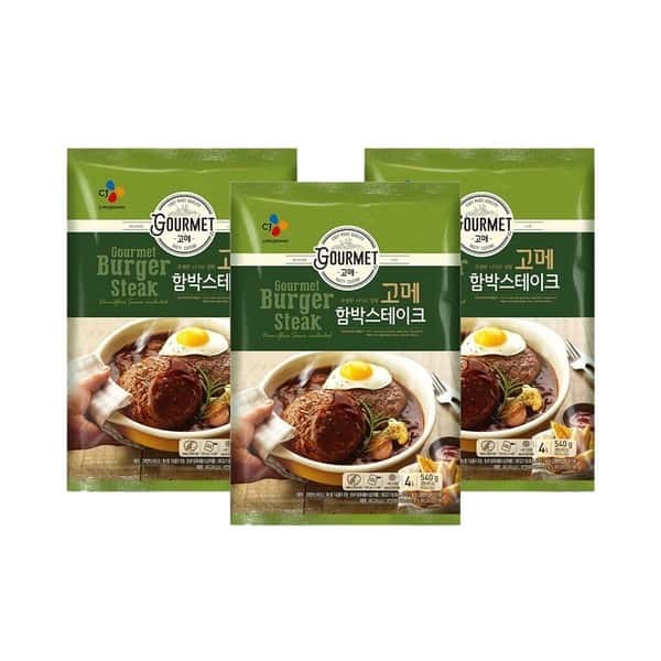 고메 함박스테이크 540g (냉동) 3개