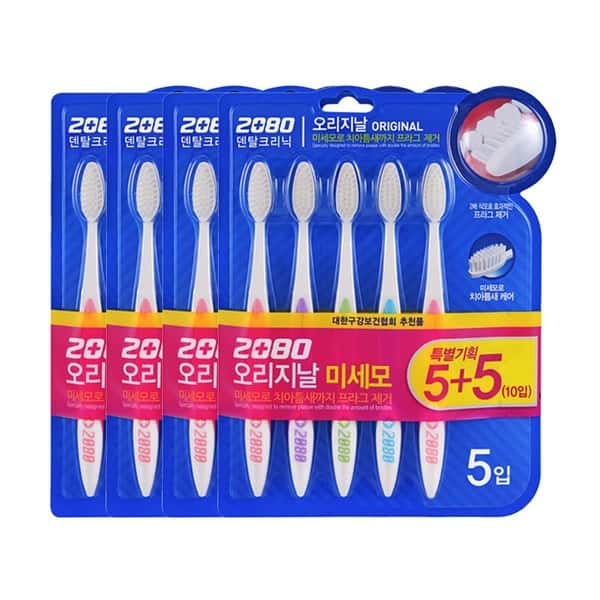 상품 01. 2080 오리지날칫솔 10입 미세모 x4개