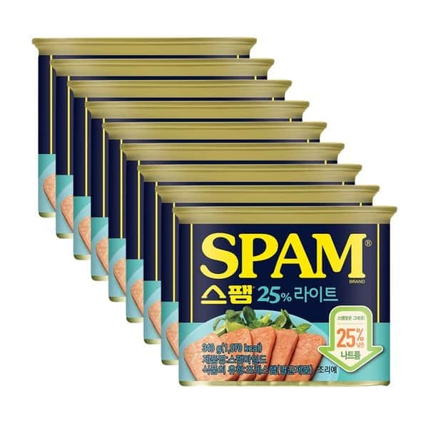 상품 01. 스팸 25%라이트 340g x9개