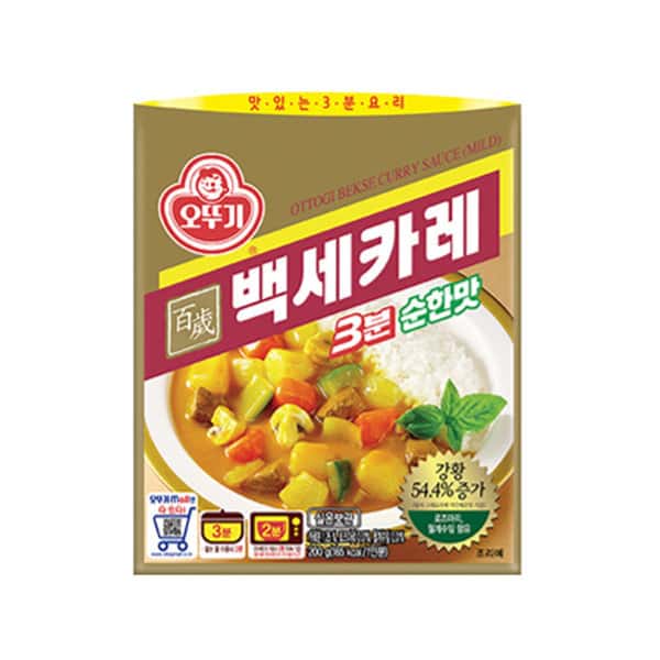 백세카레 3분 순한맛 200g