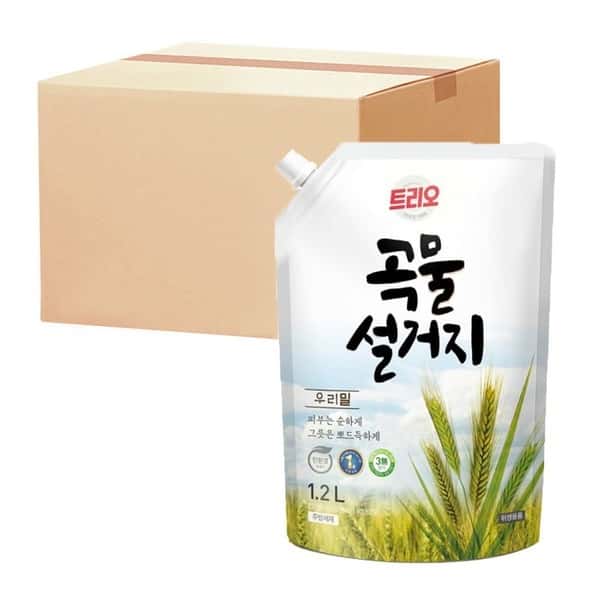 상품 01. 트리오 곡물설거지 우리밀 1.2L X10개 (박스)