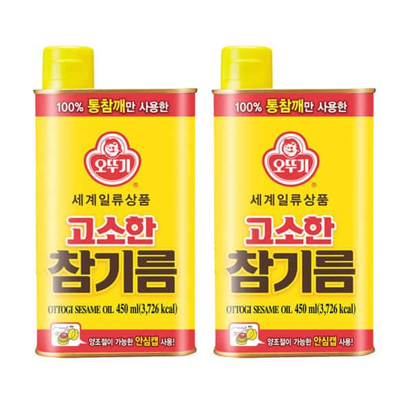 고소한 참기름 450ml X2캔