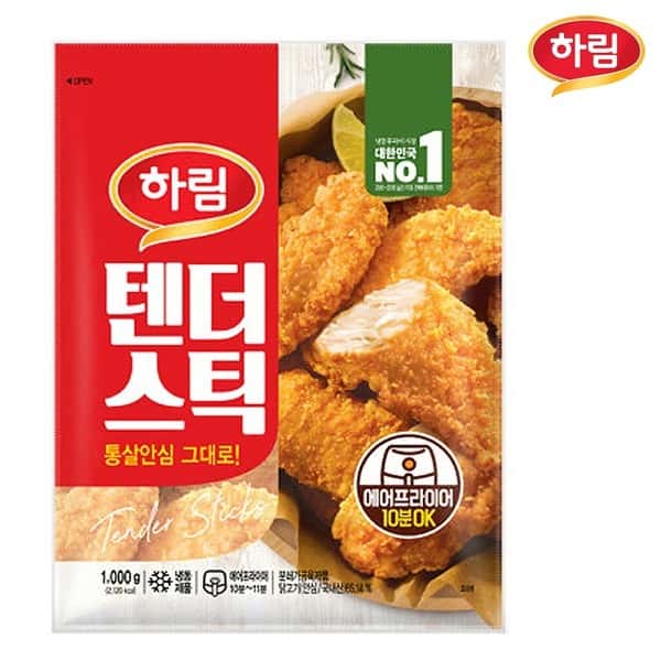 특가/하림 텐더스틱 1kg/닭고기/케이준/샐러드/치킨