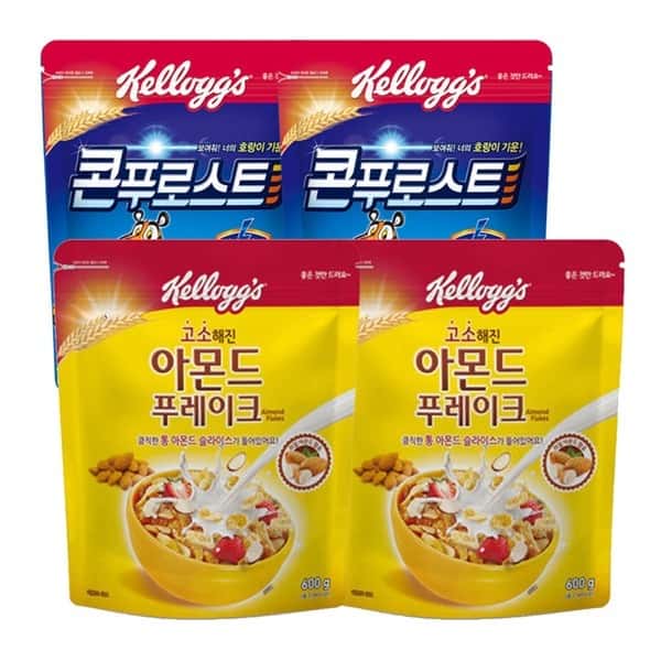 콘푸로스트600G 2개+아몬드600G 2개