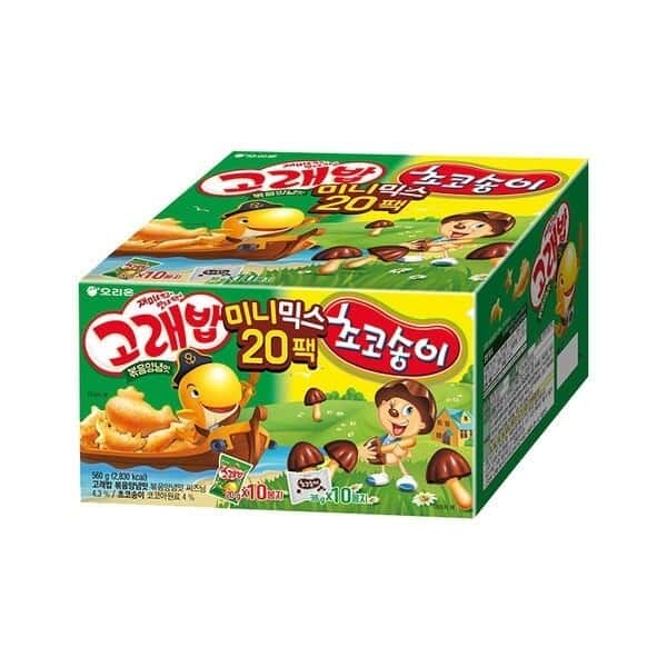 고래송이 미니믹스 20P 560g (고래밥 10P+초코송이 10P)