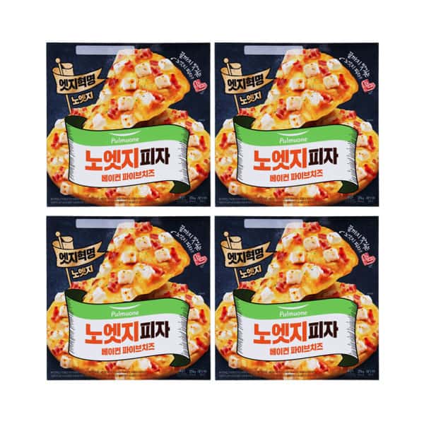 노엣지피자 베이컨 파이브치즈 4개