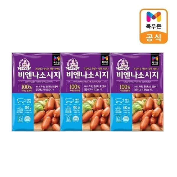 상품 01. 목우촌 주부9단 비엔나소시지 450g x 3개