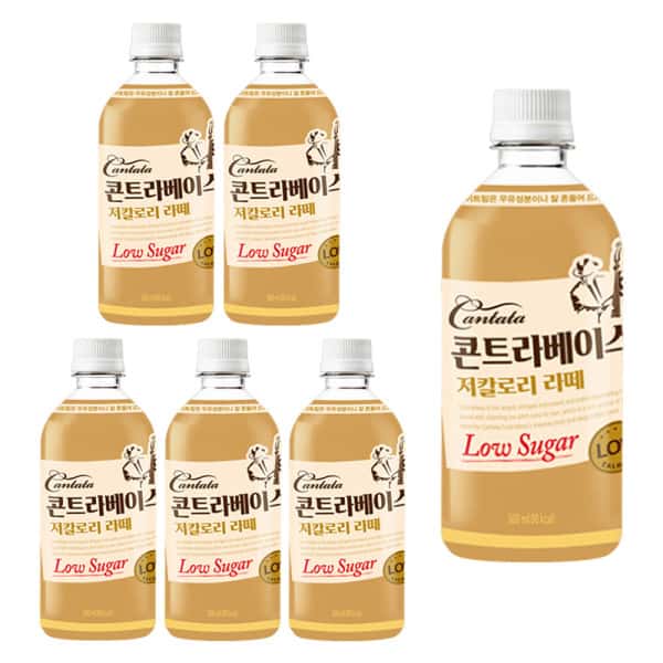 칸타타 콘트라베이스 콜드브루 저칼로리 라떼 500ml 6pet/ 커피 / 음료