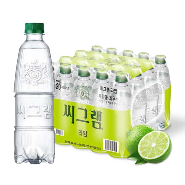 (본사직영) 씨그램 라벨프리 라임 450ml X20PET