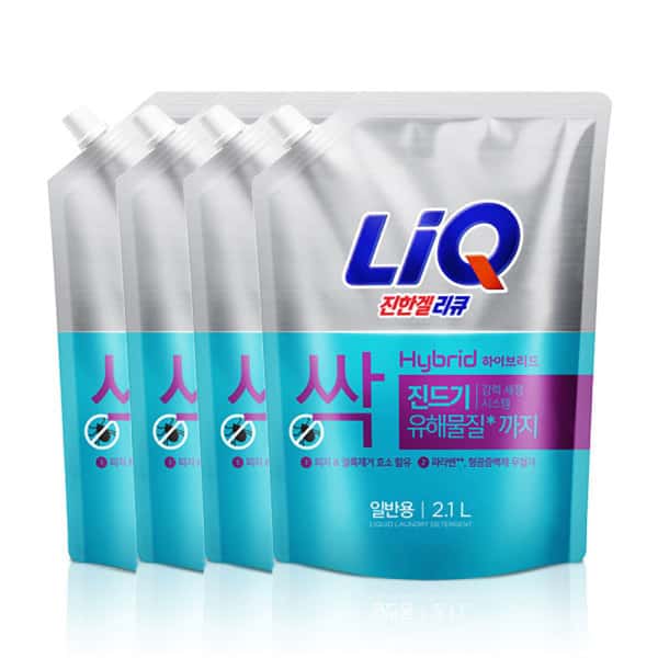 리큐 진한겔 하이브리드 2.1L 리필 4입 일반용