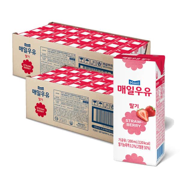 상품 01. 매일우유 딸기 멸균 200ml 48팩