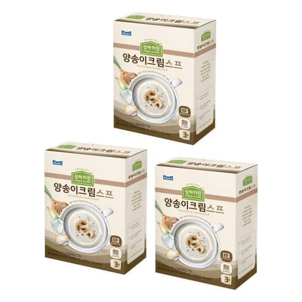 상하키친 양송이크림스프 150G 9팩
