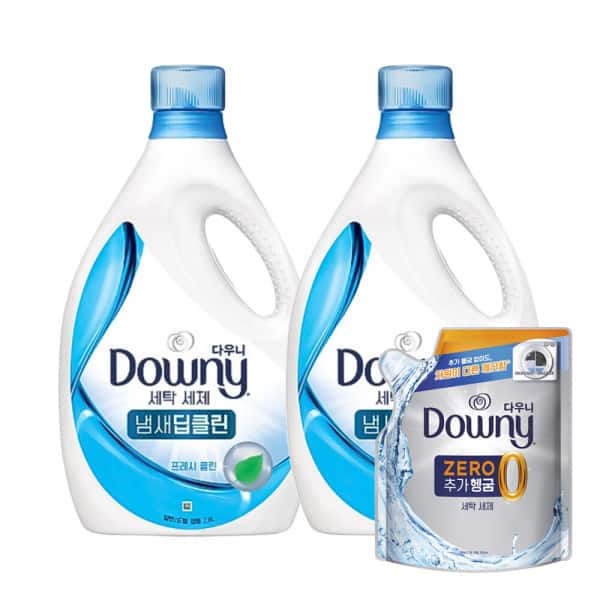 다우니 프리미엄 세탁세제 액체형 냄새딥클린 프레시클린 2.8L 2개 + 사은품