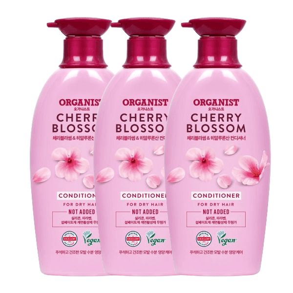 상품 01. 오가니스트 체리블라썸 수분영양 컨디셔너(비건) 500ml x 3개