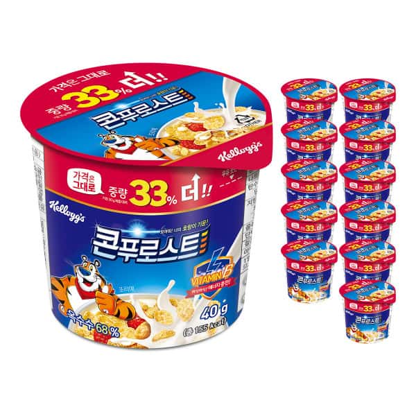 콘푸로스트 컵 씨리얼 40g 12입
