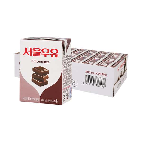 상품 01. 서울우유 초코 멸균우유 200ml x 24입 (1박스) 초코우유/멸균우유