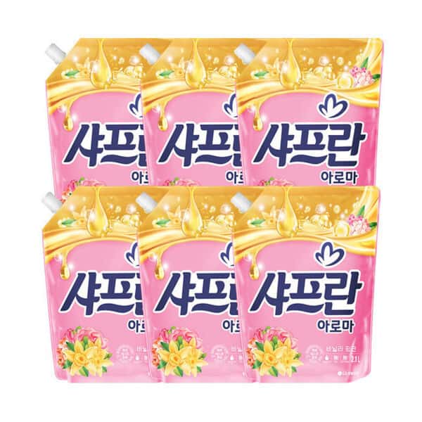 상품 01. 기분좋은향기 샤프란 섬유유연제 바닐라 2.1L 6개