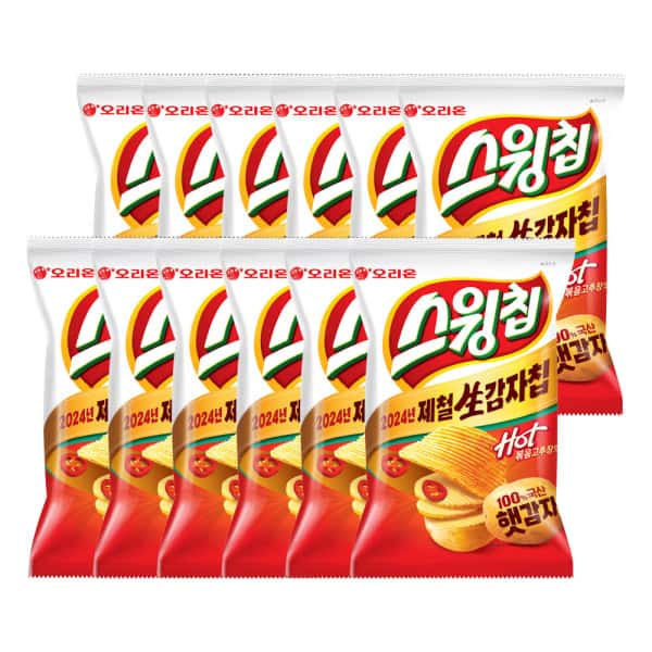 상품 01. 오리온 스윙칩 볶음고추장 60g X 12입 (1박스)
