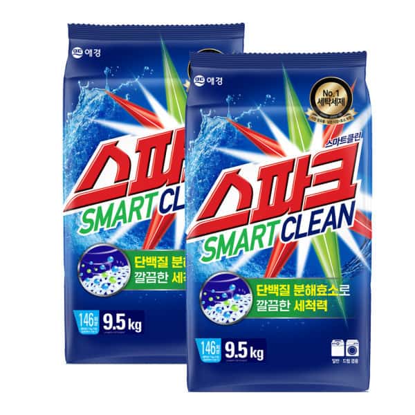 애경 스파크 세탁세제 9.5Kg 2개/ 가루세제