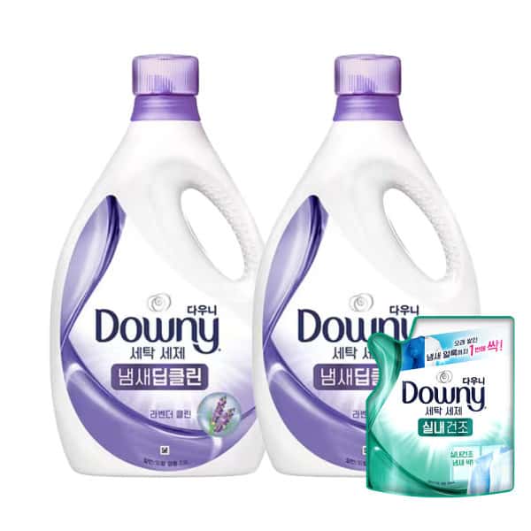 다우니 프리미엄 세탁세제 액체형 냄새딥클린 라덴더 클린 본품/2.8L 2개 + 사은품