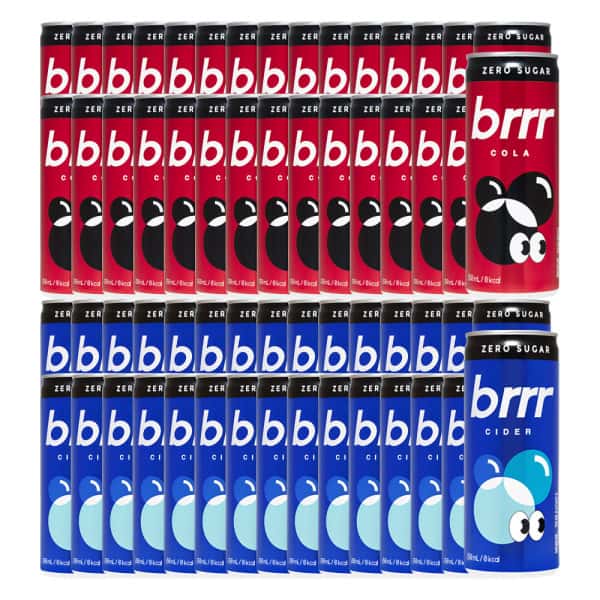 부르르 제로 사이다+콜라 250ml 30캔 2박스(총60캔)