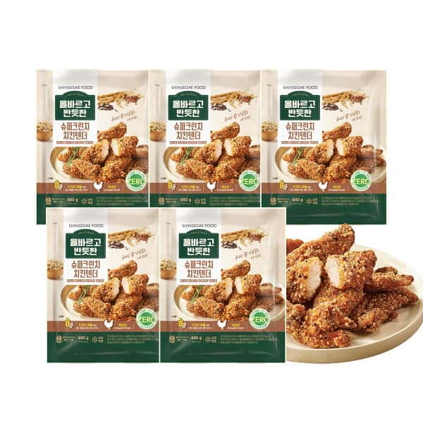 신세계푸드(SHINSEGAE FOOD) 올반 슈퍼크런치 치킨텐더 440g5봉