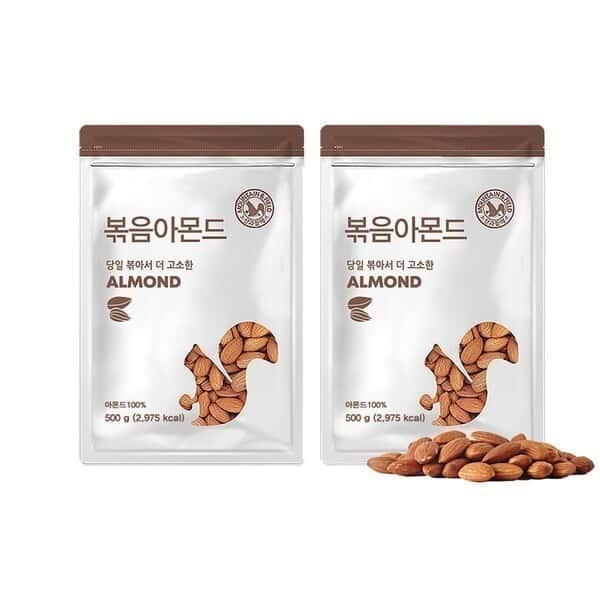 상품 01. (신선집중) 당일볶음아몬드500gx2봉 25년산 햇견과