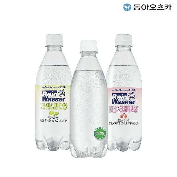 상품 01. 라인바싸 탄산수 500ml PET 3종 2박스 (총40입)