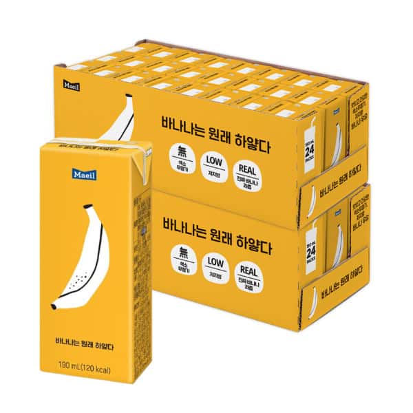 상품 01. 바나나는 원래 하얗다190ML 48팩