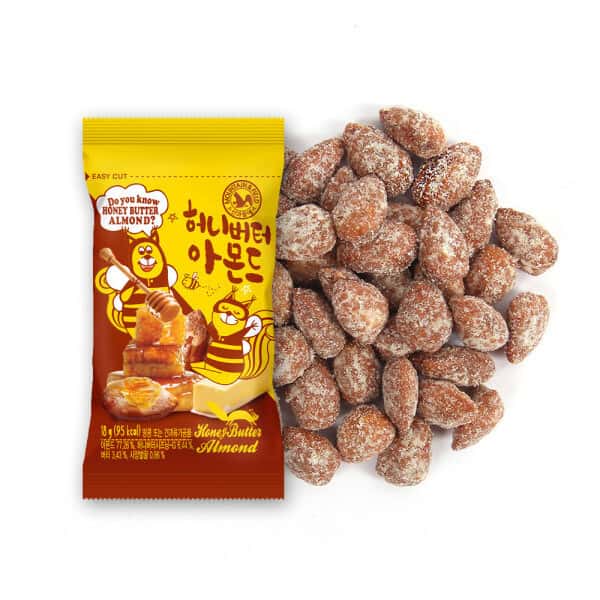 (신선집중) 간식 견과류 허니버터아몬드18g x50봉