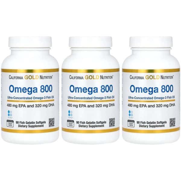 (아이허브) 3개X 오메가3 800 피쉬오일 EPA/DHA 80% 90정 해외직구