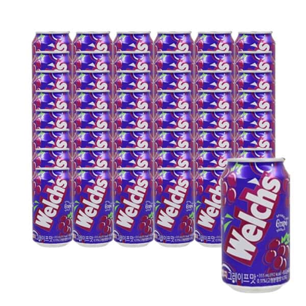 웰치스 소다 포도 355ml 24캔X2개(총48캔)