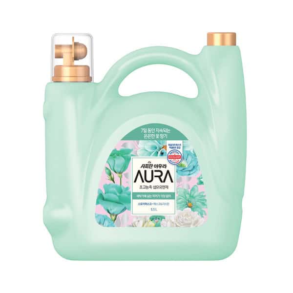 상품 01. 샤프란 아우라 초고농축 섬유유연제 스모키머스크 5.5L