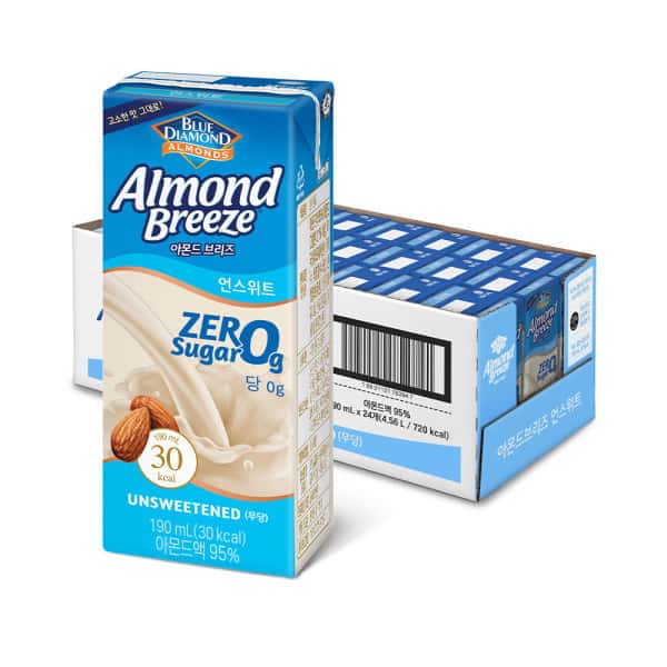 상품 01. 아몬드 브리즈 언스위트 190ml 24팩