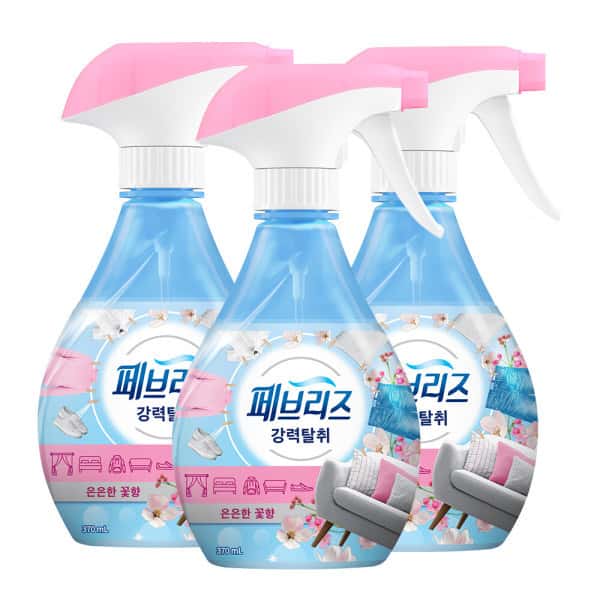 상품 01. 페브리즈 섬유탈취제 강력탈취 은은한 꽃향 본품/370ml 3개