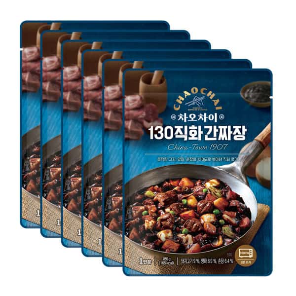 상품 01. 차오차이 130직화간짜장 180g 6개