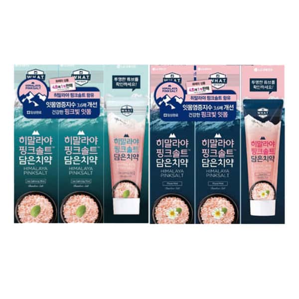 상품 01. 페리오 히말라야 핑크솔트 치약 100g 6개 (아이스카밍3개+플로럴민트3개)