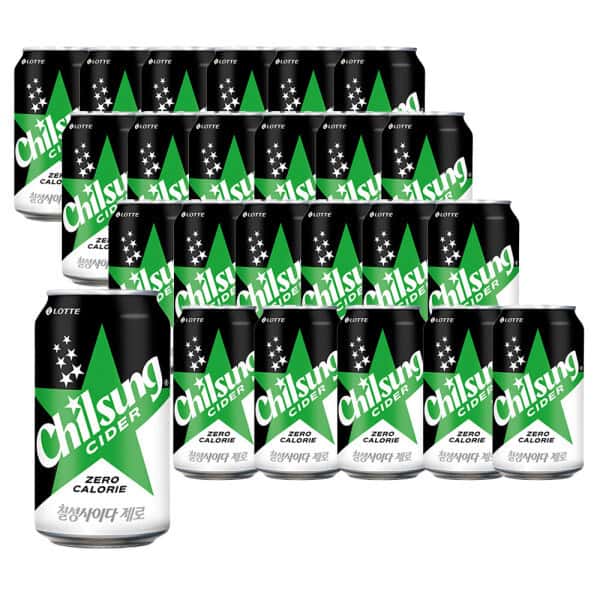 상품 01. 칠성사이다 제로 355ml x 24캔 제로칼로리 / 다이어트 사이다 / 청량음료 / 탄산음료 / 탄산 / 제로음료