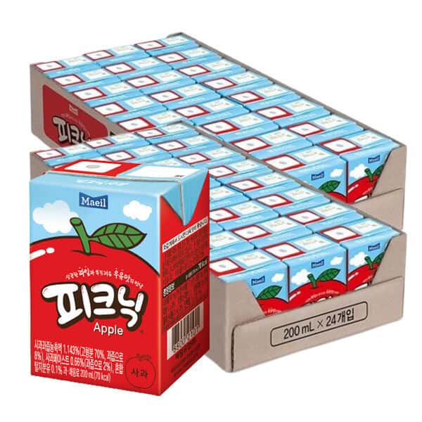상품 01. 피크닉 사과 200ML 48팩
