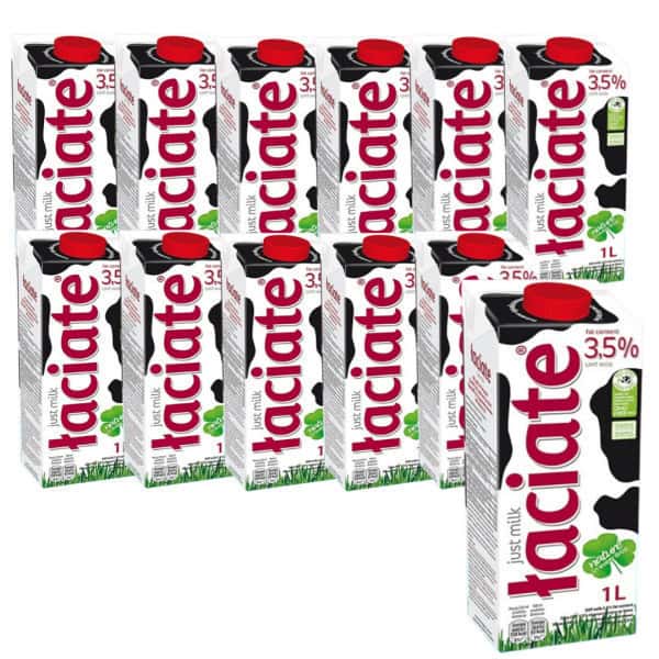 수입멸균우유 1L 12개 /와치아테 멸균우유 3.5% 1000ml 12팩 멸균우유