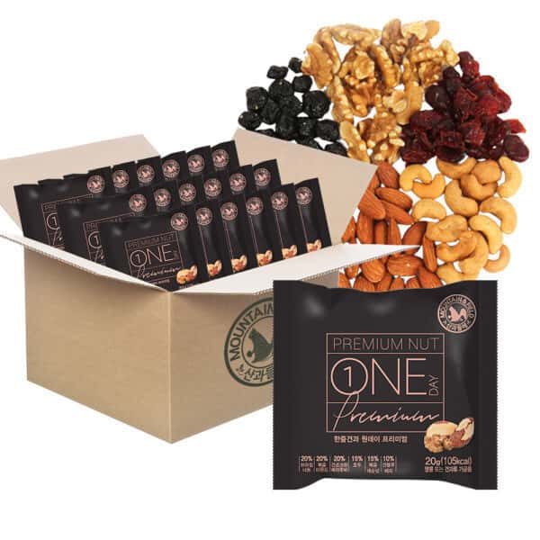 상품 01. (신선집중) 하루 한줌 견과 원데이프리미엄100낱봉