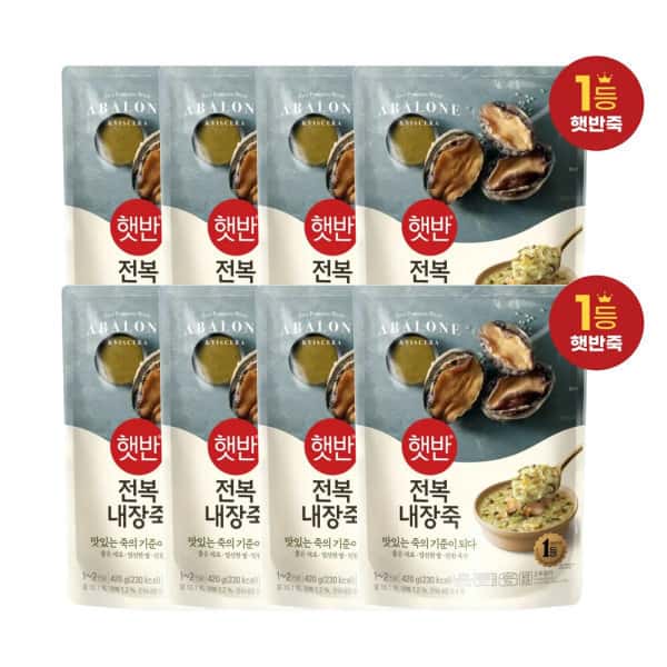 햇반 소프트밀 전복내장죽 420g 8개