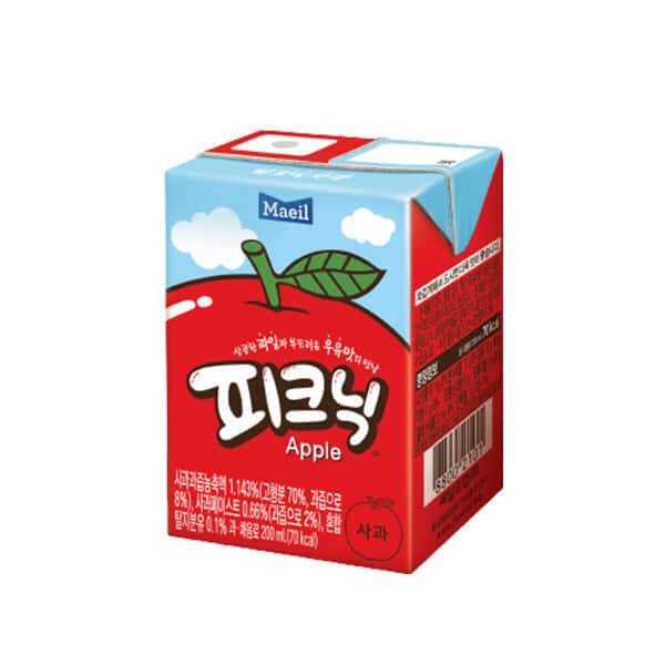 상품 01. 피크닉 사과 200ml 24팩 + 청포도 200ml 24팩