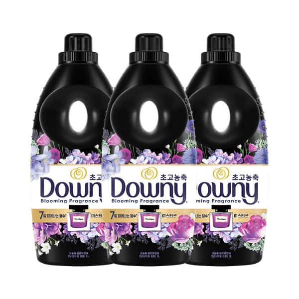 상품 01. 다우니 퍼퓸 초고농축 섬유유연제 미스티크 1L 3 개